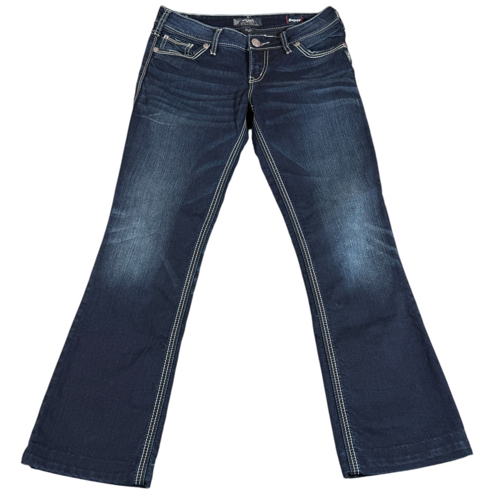 Silver Jeans Co. Suki Slim Boot Jeans Womens 30x33 (31x30.5) Blue Denim Mid Rise